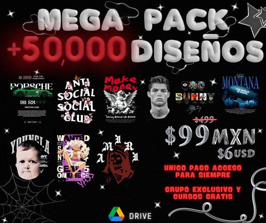 MEGAPACK PREMIUM +50 MIL DISEÑOS